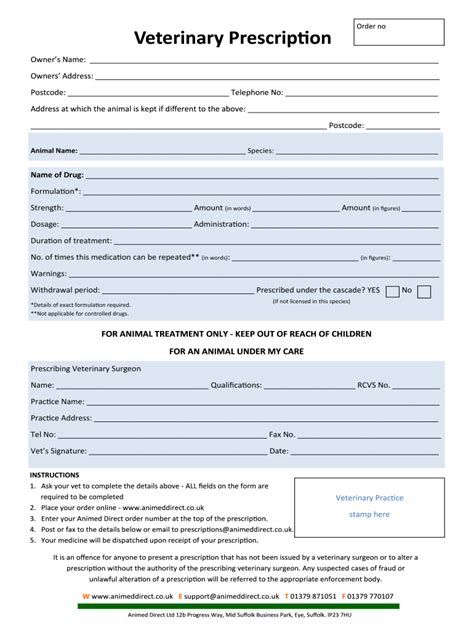 veterinary prescriptions online uk.